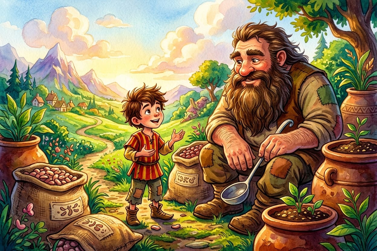 Joca conversa com o gigante lá em cima